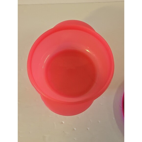 Tupperware CrystalWave Round Bowl Pink 2½ Cup Microwave Reheatable 600 ml - Picture 7 of 10